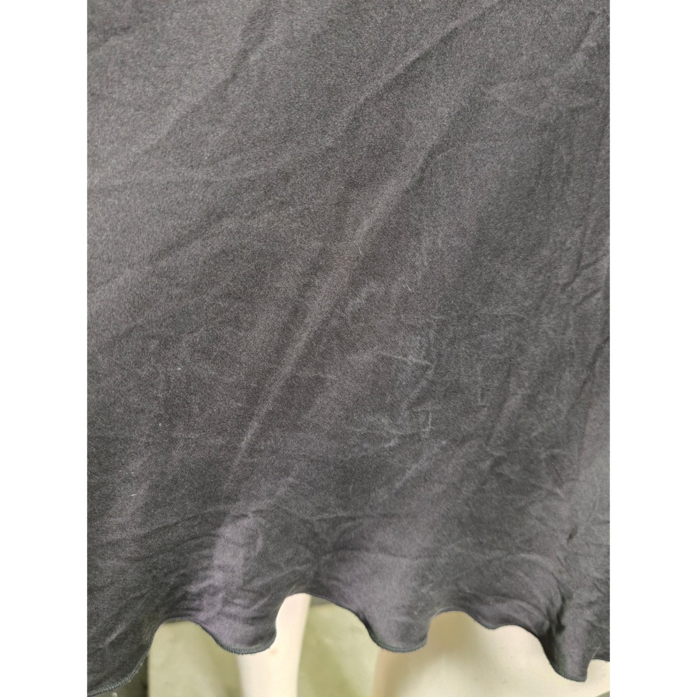 Vintage Old Hollywood Fit n Flare Black Silk Halter Neck Midi Dress 8 Party - Picture 11 of 15